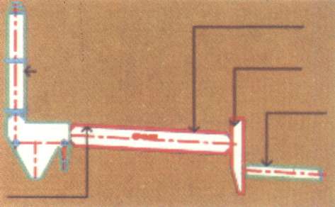 Kiln lining cross-section schematic